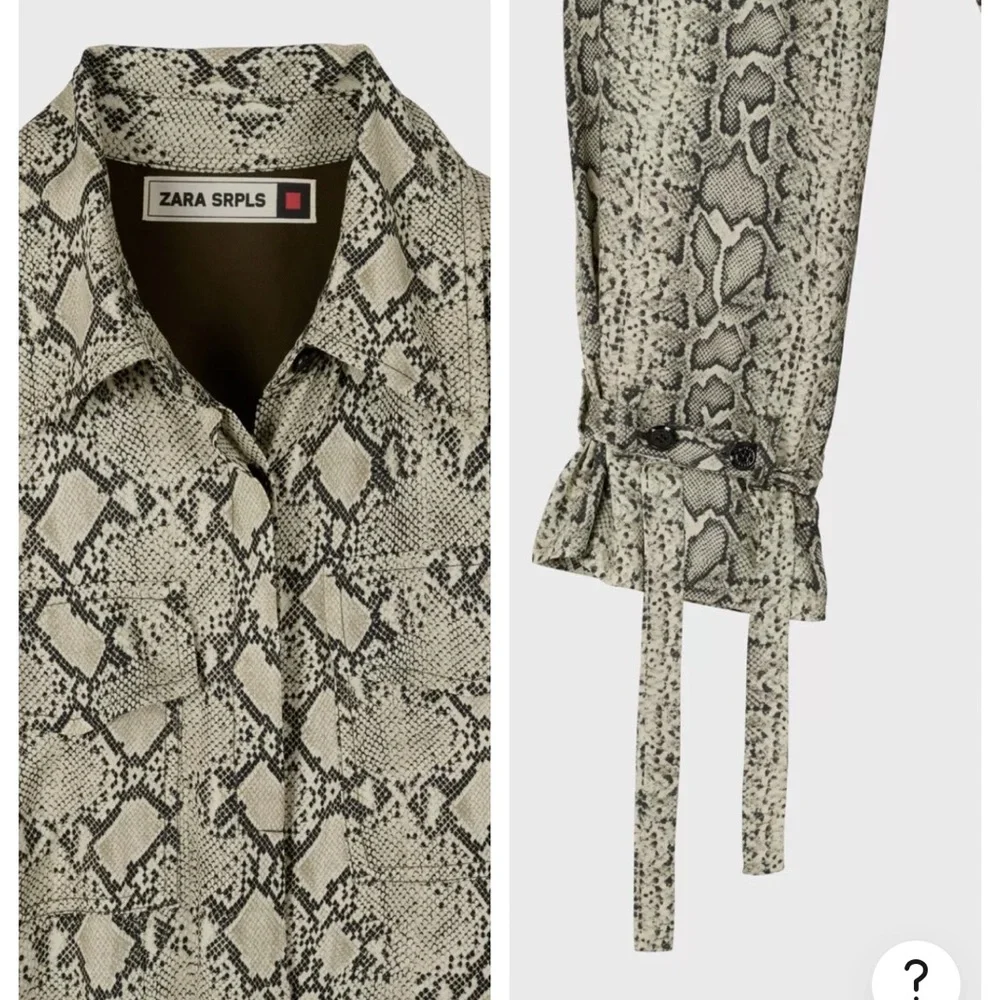 NWOT ZARA SRPLS RARE SNAKESKIN DRESS - Picture 5 of 6